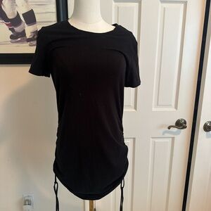 PINK Victoria's Secret Black Short Sleeve Tee